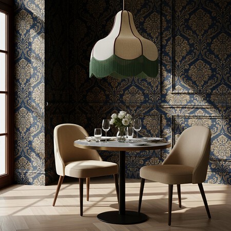 Lampara con flecos LIV 1 luz E27 D40 yute y beige