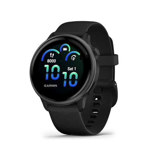Garmin Vívoactive 6, Smartwatch con GPS, Pantalla AMOLED, Funciones Esenciales de Salud, Entrenamientos de Movilidad, Entrenamiento avanzado del sueño y hasta 11 días de autonomía, Negro
