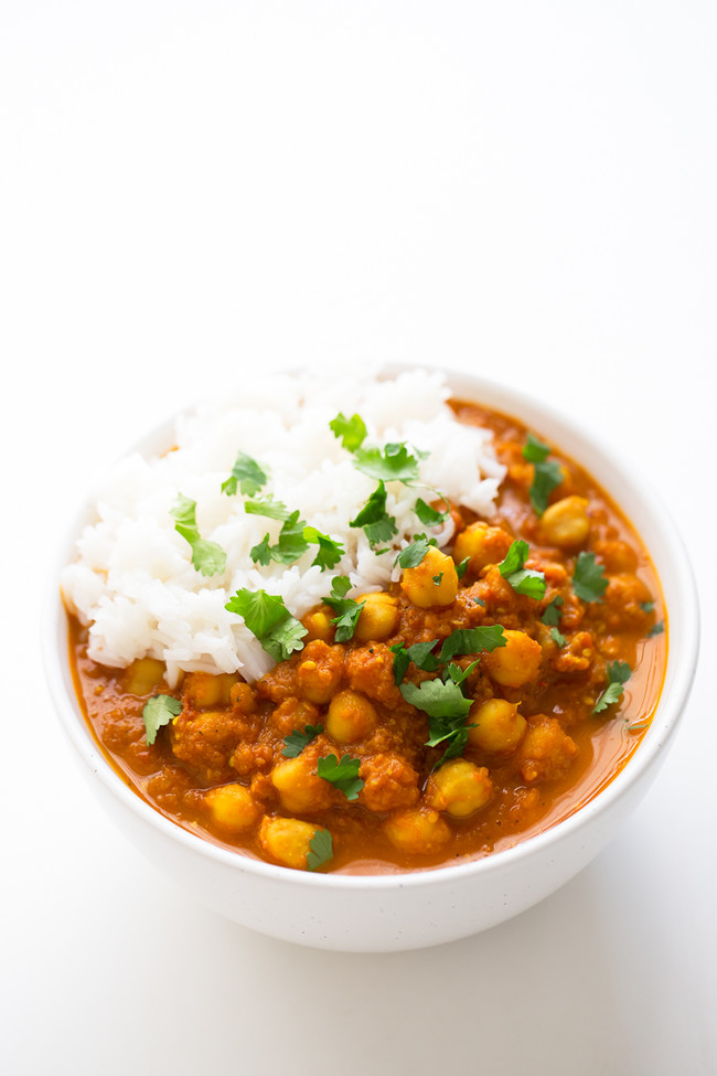 Chana Masala Sin Aceite