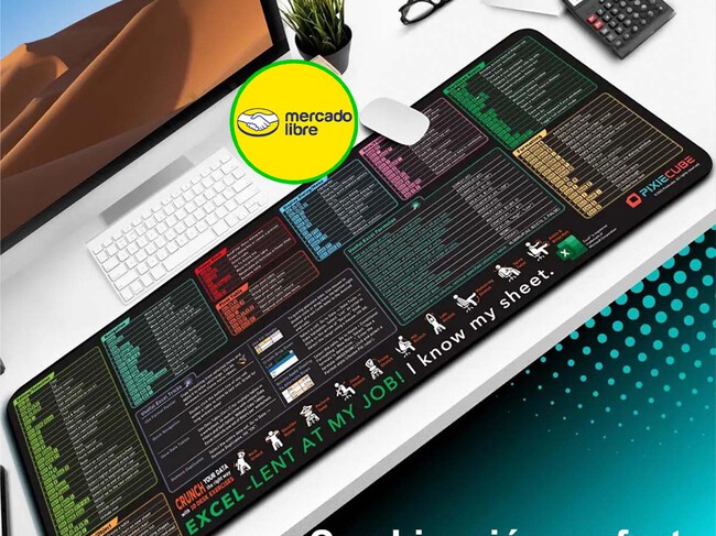 Mouse Pad Con Atajos Mexico Descuentos