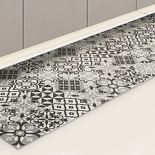 CREARREDA Alfombra de Cocina de Vinilo Antideslizante y Lavable