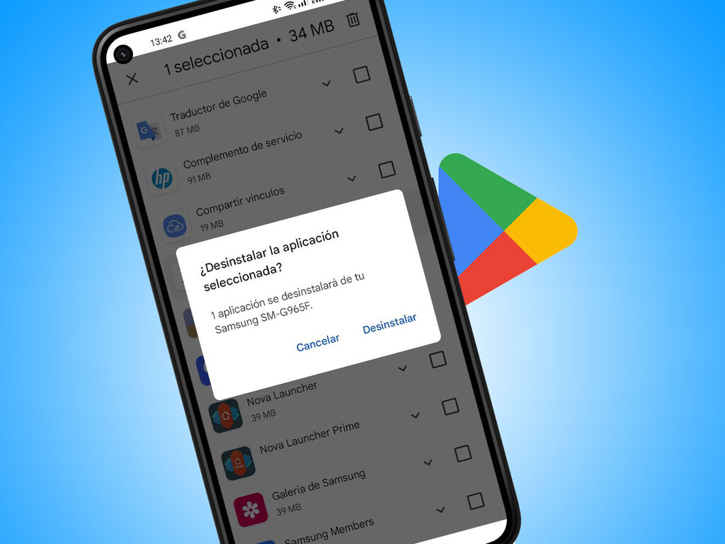 Cómo desinstalar aplicaciones de un móvil o tablet Android desde otro móvil 