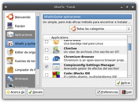 Ubuntu Tweak 0.4.6: mejoras de estabilidad y nuevas aplicaciones