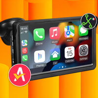 Estéreo desmontable con pantalla touch para carro: tiene Android Auto y Apple CarPlay