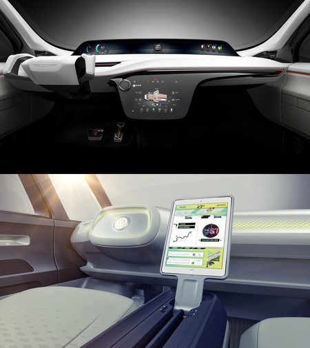 Evolución diseño coches  Interiores Fcportal Vw