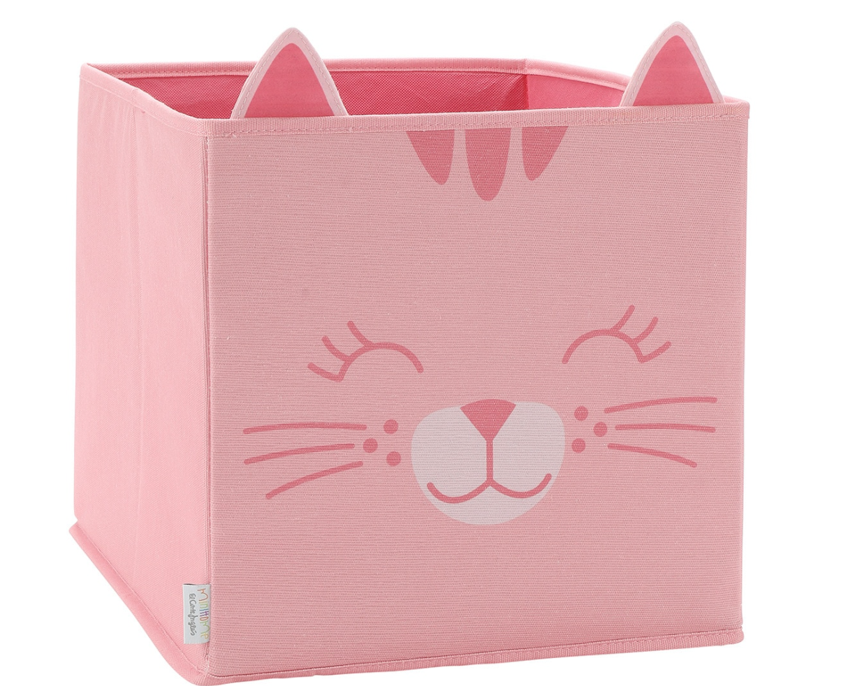Cubo organizador multiusos Gata
