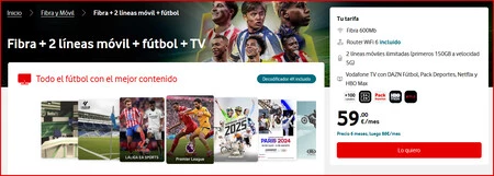 Vodafone Combinado Futbol