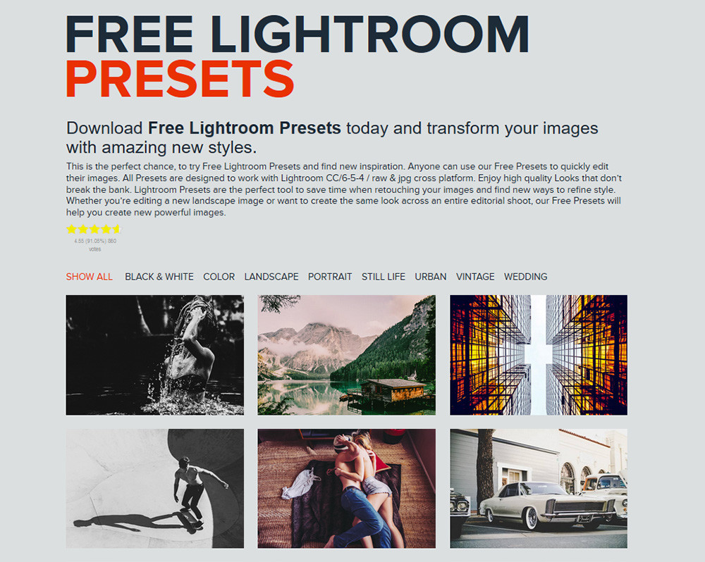Los presets de Lightroom qué son y dónde descargarlos gratis