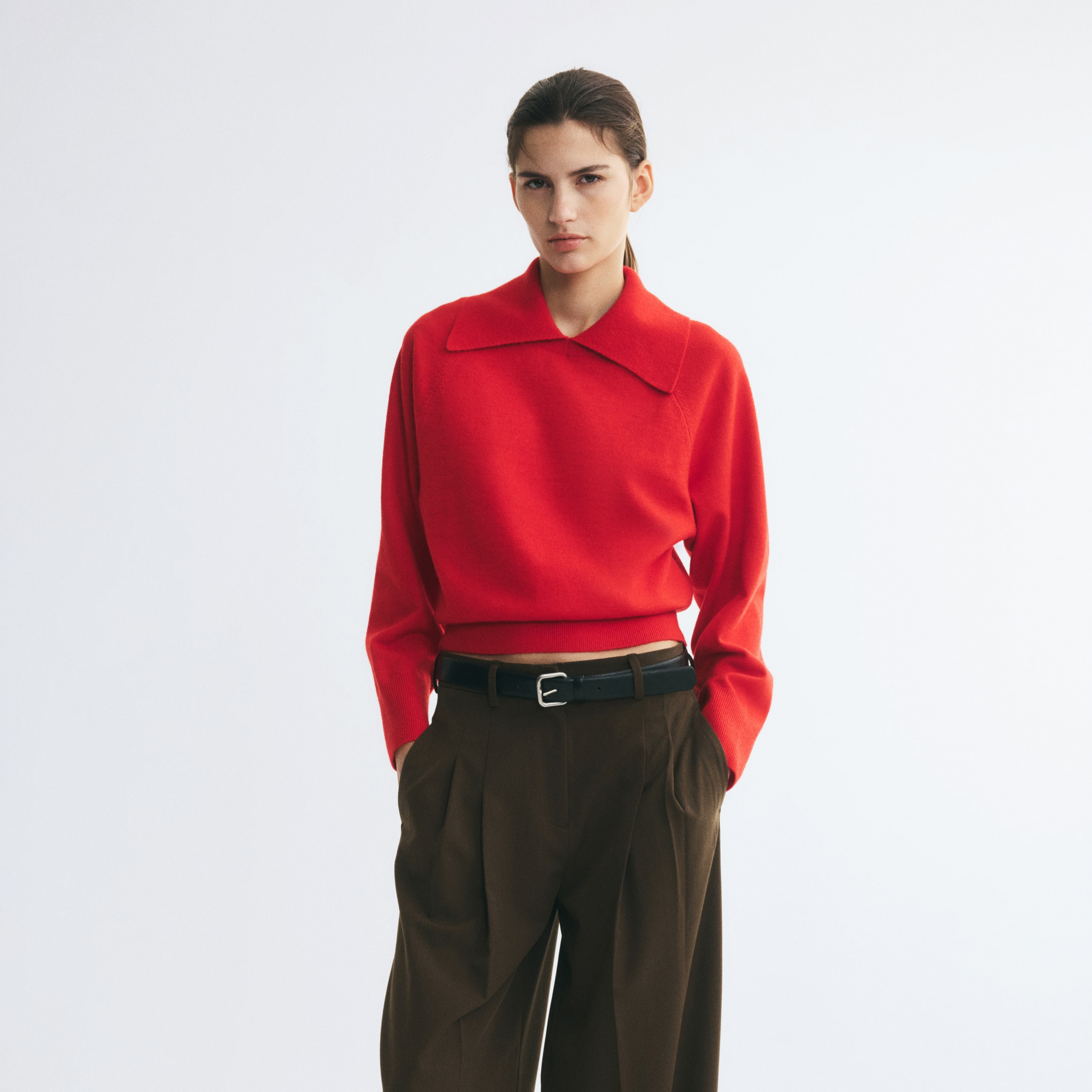 Jersey oversize con cuello