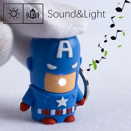 Llavero del Capitán América, con luz y sonido, por sólo 53 céntimos con este cupón