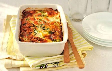 Budín vegetariano de acelgas con calabaza. Receta fácil y rápida para una Navidad vegetariana