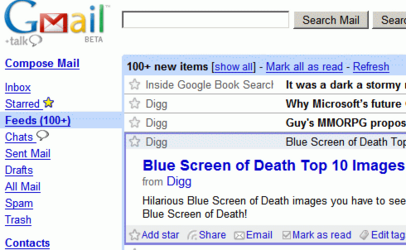 Integrar Google Reader en Gmail