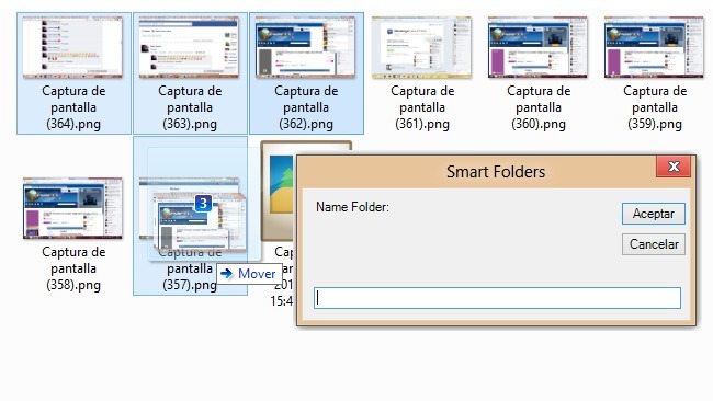 Crea carpetas en Windows con tan sólo arrastrar un grupo de archivos sobre otro con Smart Folders