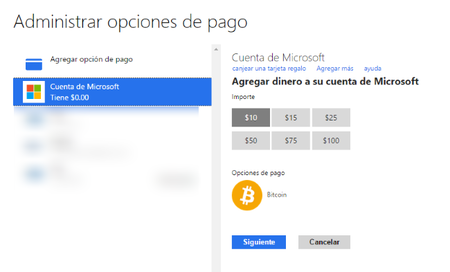 Microsoft ahora permite usar Bitcoins para comprar aplicaciones, juegos, música, y más