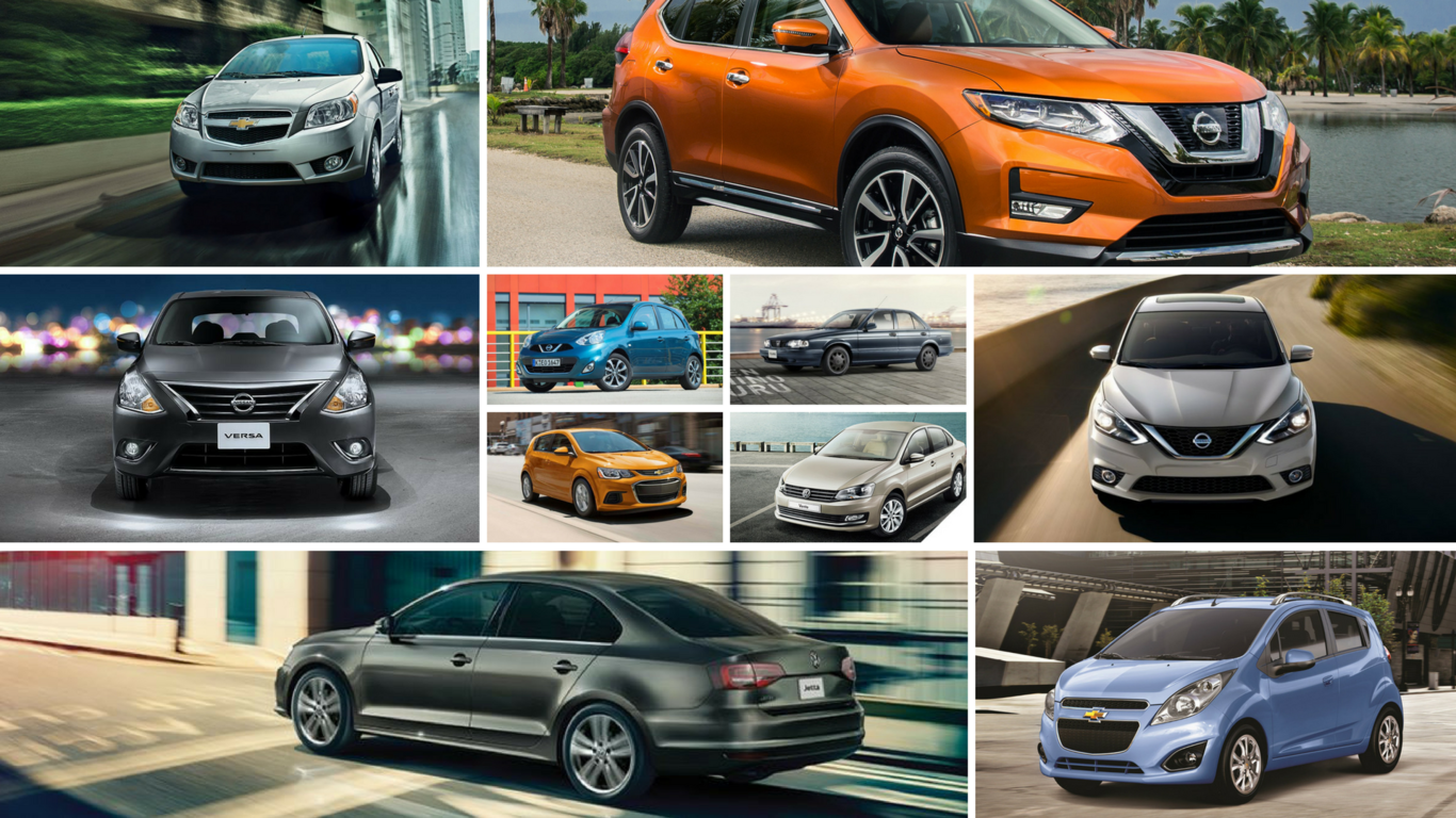 Te damos dos alternativas a cada uno de los diez autos más vendidos en México en 2016
