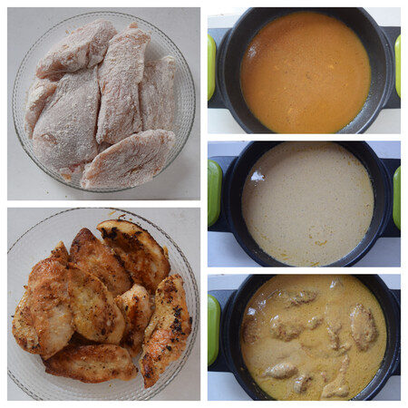 Pollo a la crema paso a paso