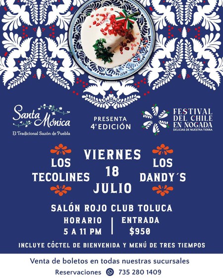 Cuándo y dónde se realizará el Festival de chile en nogada en Toluca: fecha, horario y más detalles para asistir