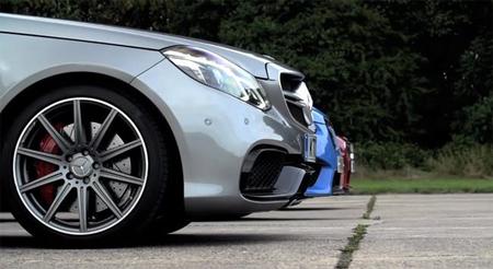 Chris Harris enfrenta los BMW M6 Gran Coupe, Mercedes E63 AMG y Jaguar XFR-S