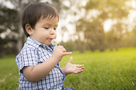 Niño en el campo
