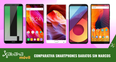 12 smartphones sin apenas marcos entre 150 y 300 euros