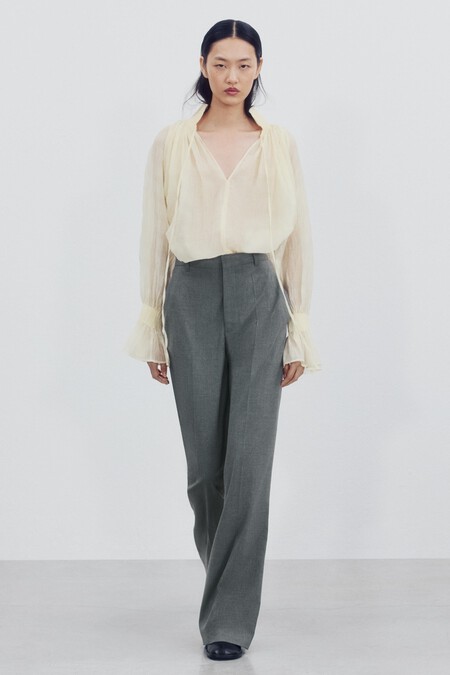 Zara Pantalon Gris