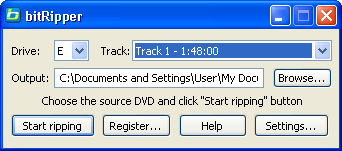 BitRipper, convierte tus DVDs a avi en un click