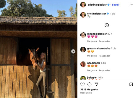 Cristina Iglesias en Instagram