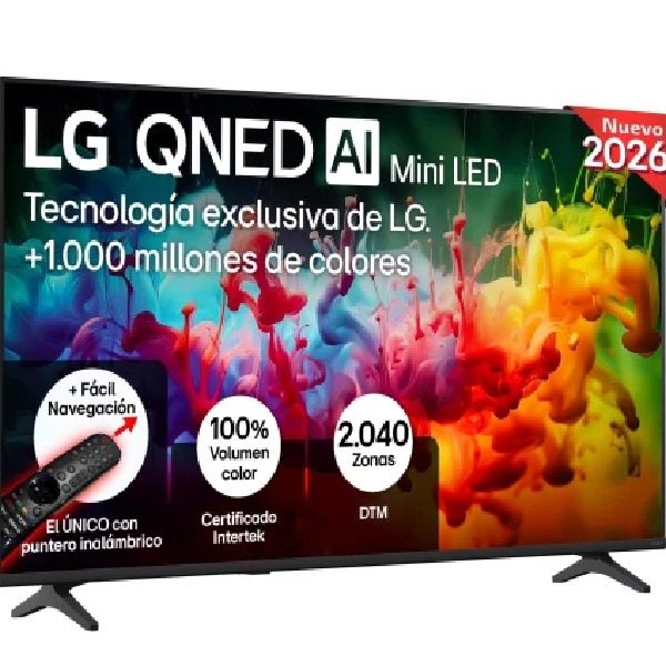 Smart TV MiniLED 55" (139,7 cm) LG 55QNED7EB3C con IA, 4K UHD