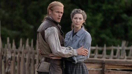 Jamie y Claire en la temporada 8 de 'Outlander'