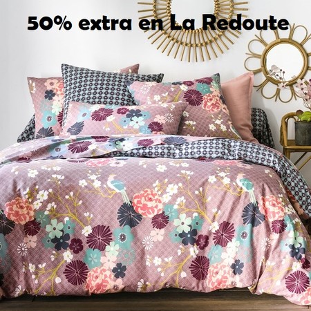 Código de descuento del 50% en La Redoute en su sección de textil hogar