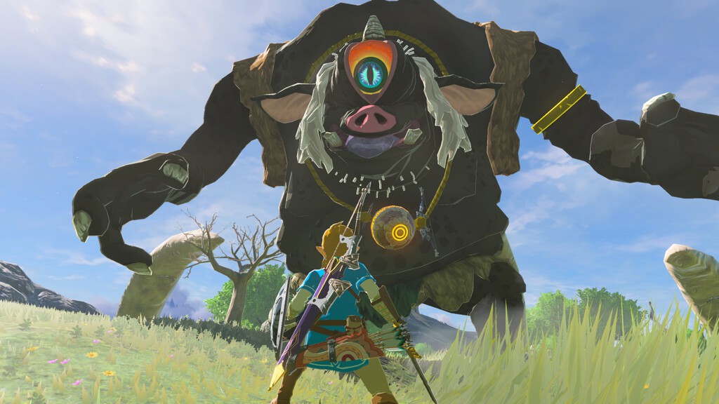 Este Hinox de Zelda: Tears of the Kingdom recibió por delante y por detrás y de una forma tan brutal que no lo olvidará jamás 