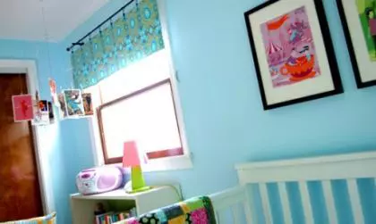 Una habitación... ¿en azul celeste?