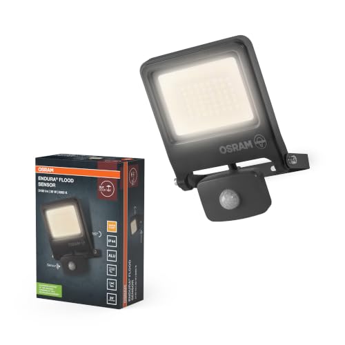 OSRAM Reflector Exterior con Sensor ENDURA 30W 3000K Gris IP65