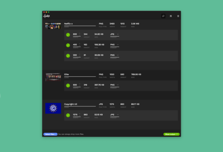 Assetizr, redimensiona imágenes por lotes gratis en macOS y en Windows 10