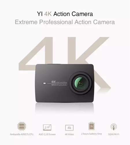 Venta Flash: Xiaomi Yi 4K Action Camera por 183 euros y envío desde Europa