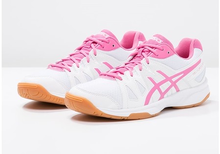 60% de descuento en las zapatillas de pista Asics Gel-upcourt en blanco y rosa: ahora 21,95 euros en Zalando con envío gratis