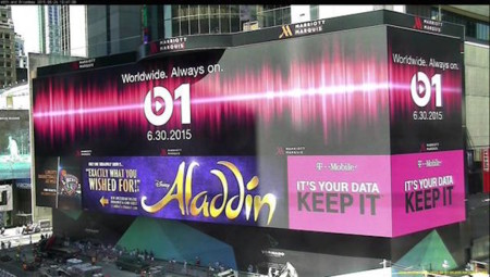 Imagen de la semana: Times Square da la bienvenida a Apple Music y Beats 1