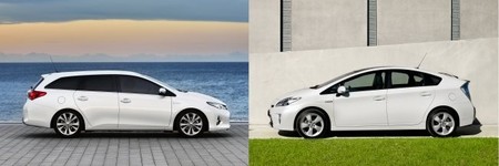 Toyota Auris TS contra Toyota Prius