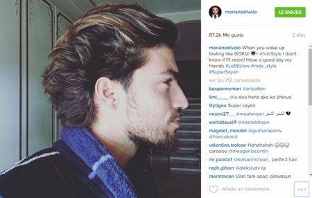 Mariano di Vaio se convierte en Goku con su nuevo peinado