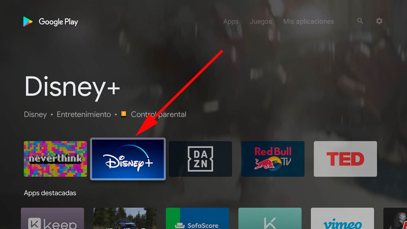 Cómo instalar Disney+ en un Android TV