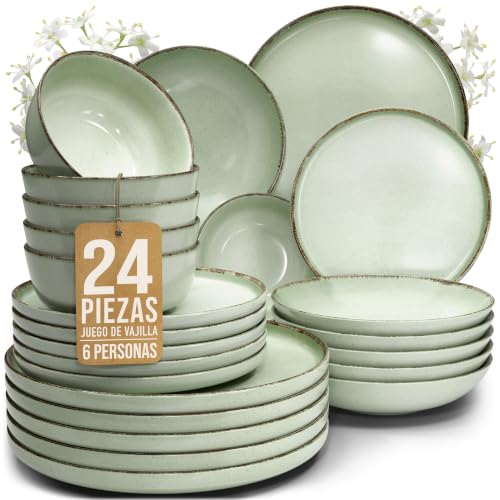 Vajillas Steingut Rustic 24 Piezas