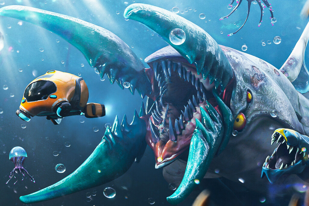Entorno submarino de Subnautica 2