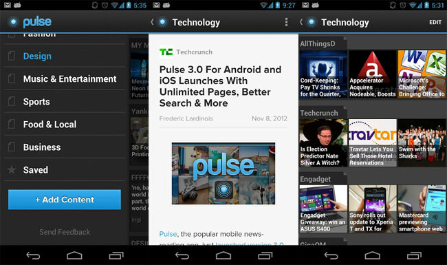 Android Pulse Pulse 3.0 para Android estrena nueva interfaz y muchas novedades