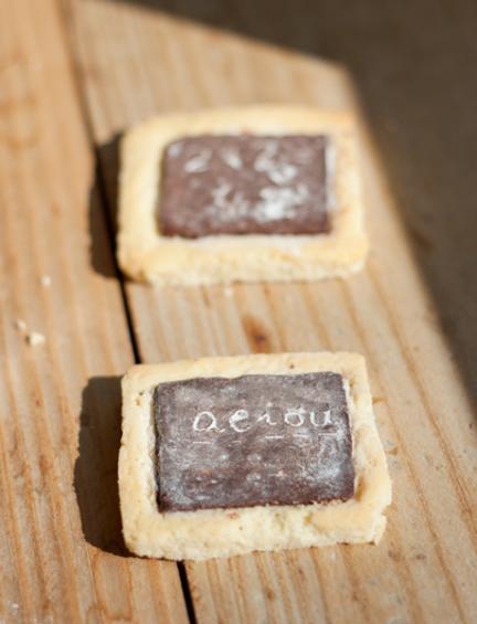 Galletas para hacer con niños: pizarras comestibles