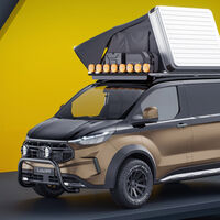 Esta Ford Transit Custom todoterreno quiere ser la furgoneta camper para viajar al fin del mundo... y dormir allí