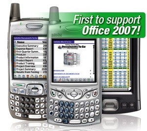 Documents To Go 10, compatibilidad Office 2007 para Palm