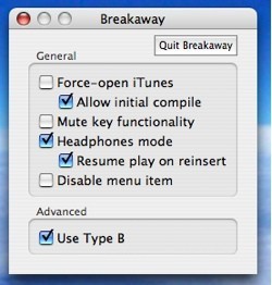 Breakaway: Pausa iTunes cuando quites los auriculares de tu Mac