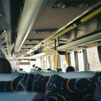 Pedro, conductor de autobuses: "¿Quién decidió que el asiento del autobús debía parecer un fondo de pantalla de los años ochenta?" 