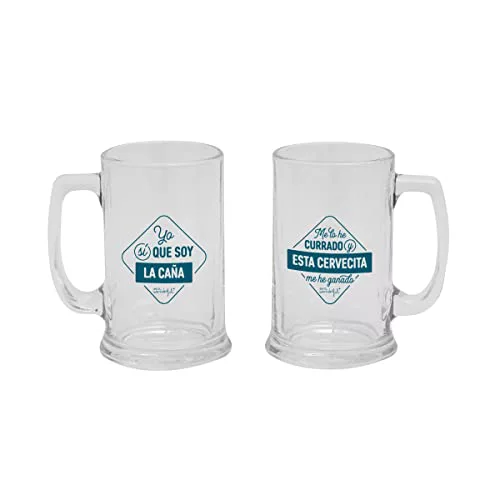 Set de dos jarras de cerveza