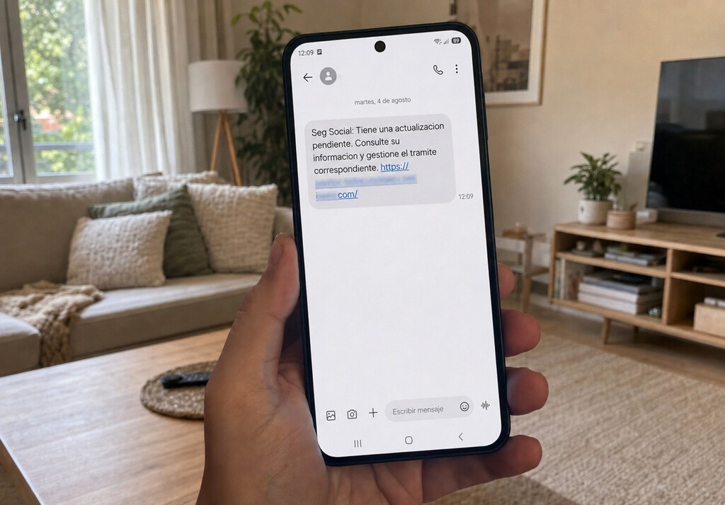 Alerta por un SMS de la Seguridad Social que avisa de una "actualización pendiente": así funciona el engaño de la prestación